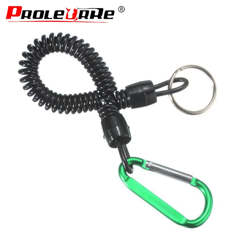 

1Pcs Fishing Lanyards Boating Ropes Retention String Fishing Rope with Camping Carabiner Secure Lock Fishing Tools Accessories