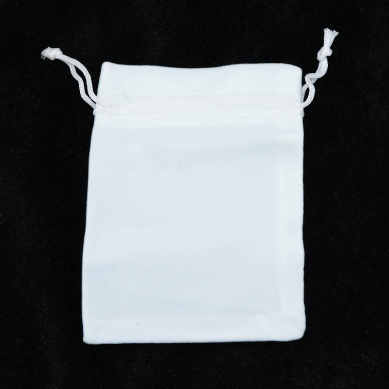 200pcs/lot White Velvet Bags 9x12cm Small Jewelry Candy Gifts Packaging Bags Wedding Decoration Drawstring Gift Bag Storage Bags