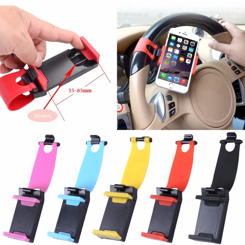 Car steering wheel mobile phone holder for Kia Rio K2 K3 K5 K4 Cerato Soul Forte Sportage R SORENTO Mohave OPTIMA | Автомобили и