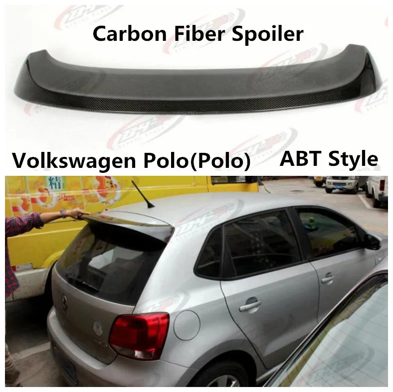 Спойлер из углеродного волокна для Volkswagen Polo (Polo) 2011 2019 высококачественные
