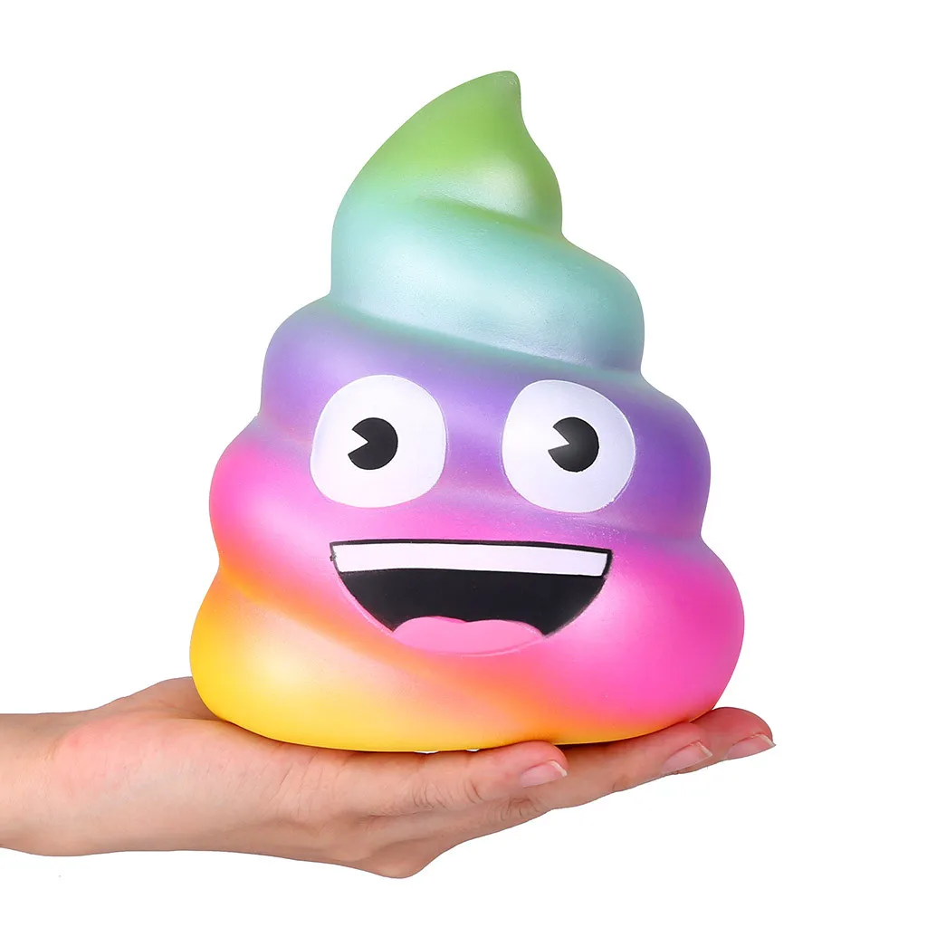 Восхитительные сжимаемые игрушки Kawaii Jumbo Poo супер медленно растущий крем