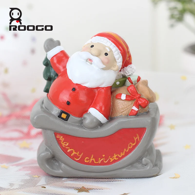 

ROOGO Home Decoration Accessories Merry Christmas Figurines Freedom to Choose Collocation Ornament Desktop Bedroom Sculptures