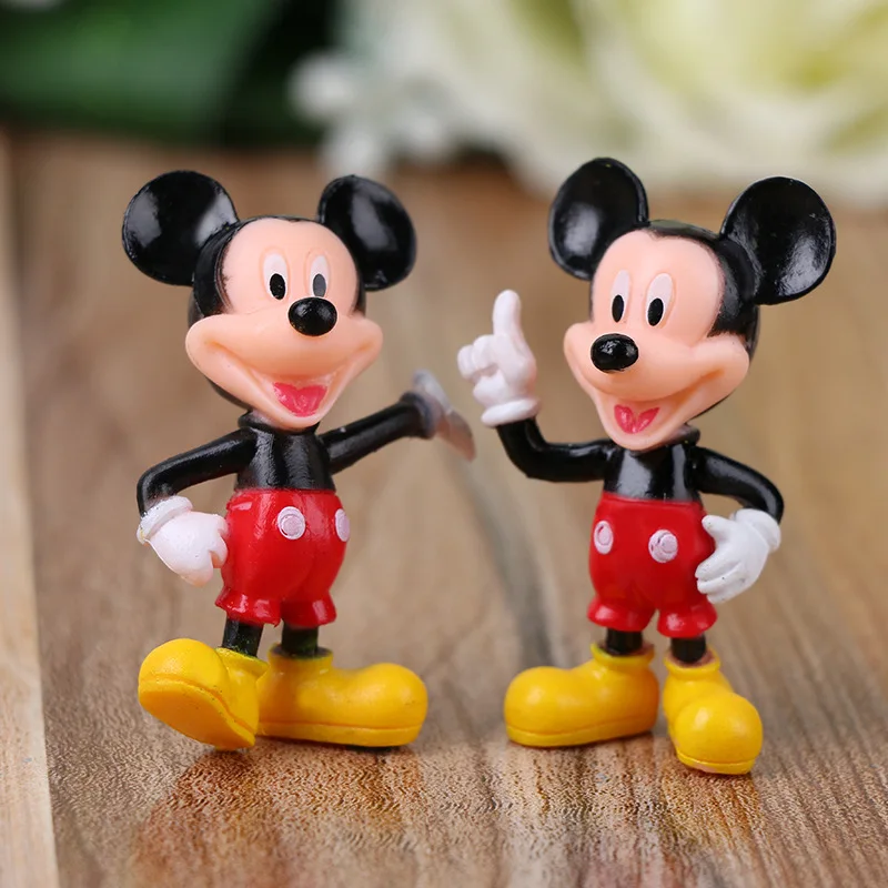 Экшн-фигурки Disney 6 шт./лот Микки Минни Дональд Дак Детская мультяшная игрушка