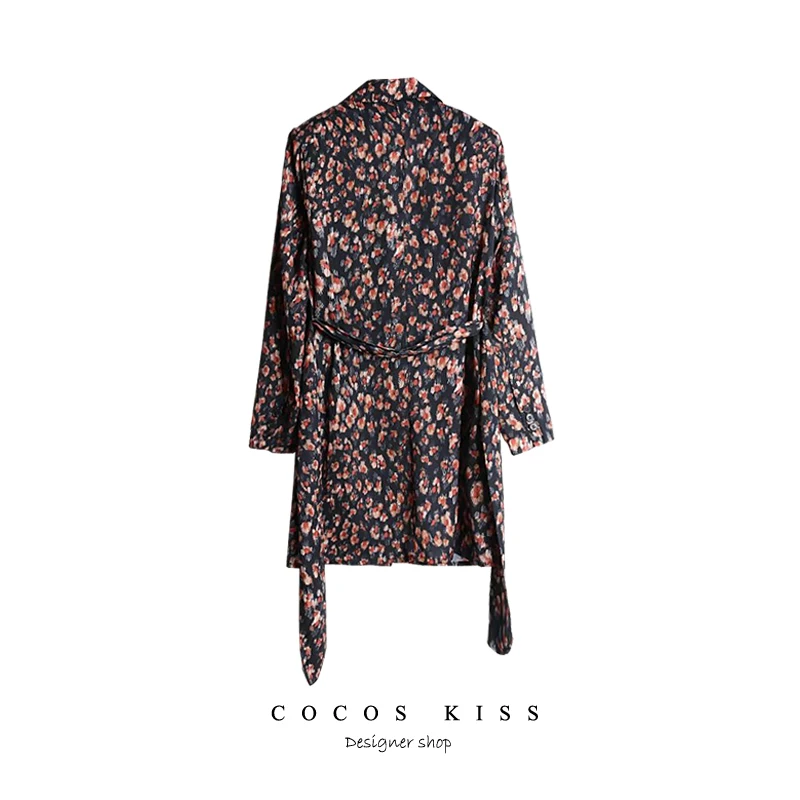 2018 новое летнее женское платье сексуальное с длинным рукавом офисное цветочный