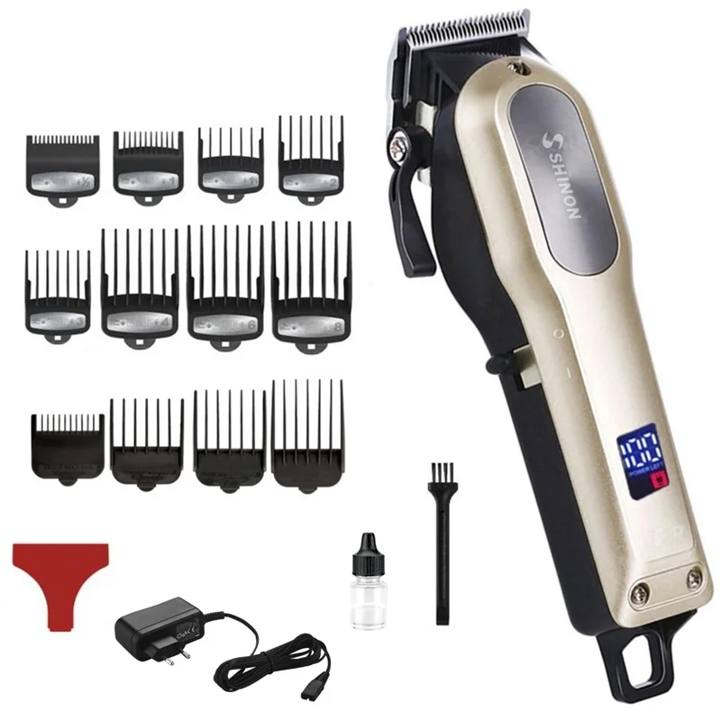 12pcs guide comb Парикмахерские инструменты для волос, машинка для стрижки волос, регулируемый профессиональный электрический триммер для волос, мужской резак для волос, мощная машинка для стрижки волос, набор для стрижки волос - Цвет: 12pcs guide comb