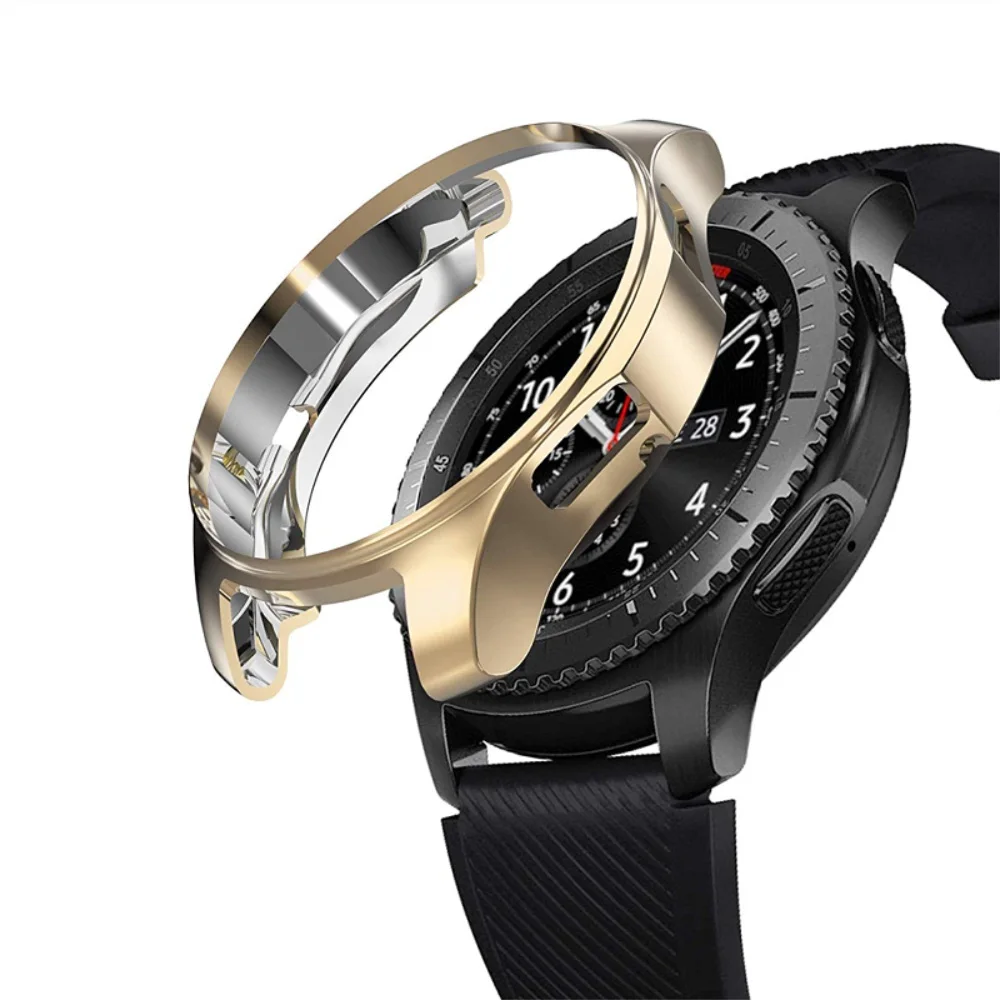 Защитный чехол из ТПУ с покрытием для samsung Galaxy Watch 46 мм, защитный чехол с рамкой для Galaxy Smart Watch 42 мм, аксессуары