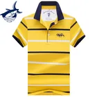 Рубашка-поло Tace  Shark Мужская с отложным воротником, деловая тенниска с 3d-вышивкой, рубашка-поло