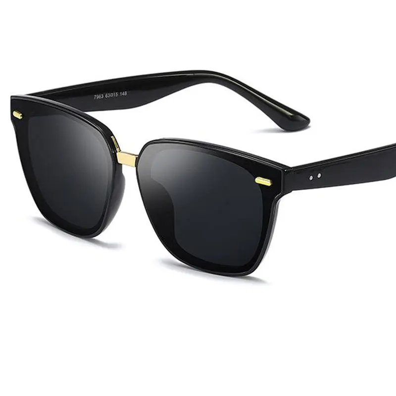 Солнцезащитные очки унисекс с плоскими линзами модные зеркальные уличные