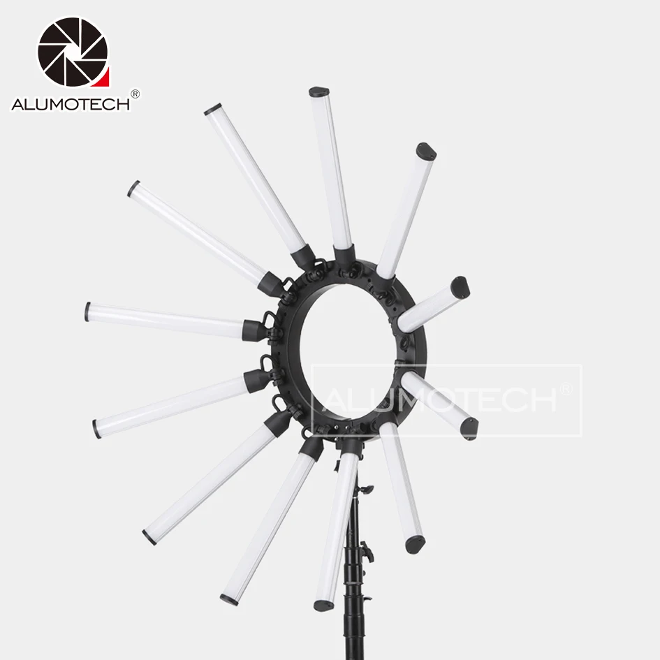 Складной двухцветный светодиодный светильник ALUMOTECH 180 Вт 3200K ~ 5600K | Электроника