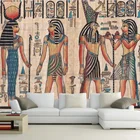 Настенная бумага на заказ, настенный ретро-фон с принтом Египта, для телевизора, K TV, гостиницы, абстрактная Настенная картина маслом для людей