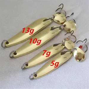 Блесна рыболовная, металлическая, 571013 г, с блестками в виде ложки, 1 шт., рыболовные снасти для ловли щуки