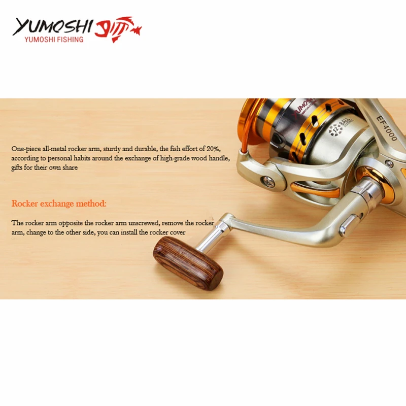 

Spinning Reel Fishing Super Light Weight 5.5:1 1000-9000 Fishing Reel Metal Line Cup Left/Right Handle Casting Fishing Reel