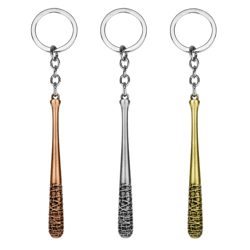 

New The Walking Dead Keychain Negan's Bat LUCILLE Keyring Baseball Key Chain For Men Jewelry Accessories