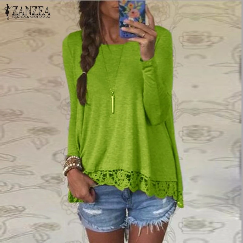 Блузка женская Повседневная свободного покроя элегантная рубашка с длинным