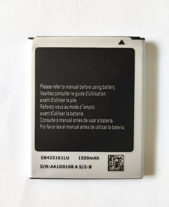 Аккумулятор AZK EB425161LU для Samsung Galaxy ace 2 i8160 Trend Duos s7562 s3 mini i8190 S7580 Ace 3 GT S7GT S7272|battery for