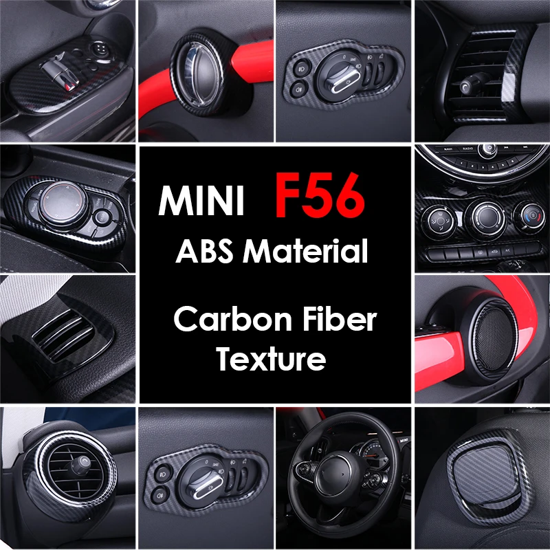 AMBERMILE для Mini Cooper F56 аксессуары интерьера автомобиля текстурная консоль из