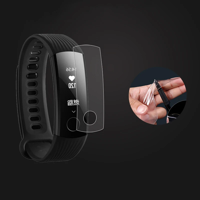 5 шт против царапин мягкая ТПУ Ультра прозрачная защитная пленка для huawei Honor Band 3 умный Браслет полная защита экрана