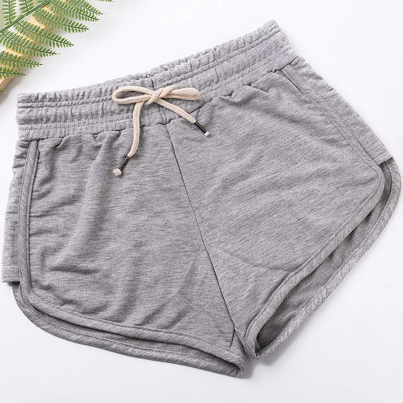 BESGO шорты для йоги женщин Свободные Drawstring сплошной цвет спортивные профессии