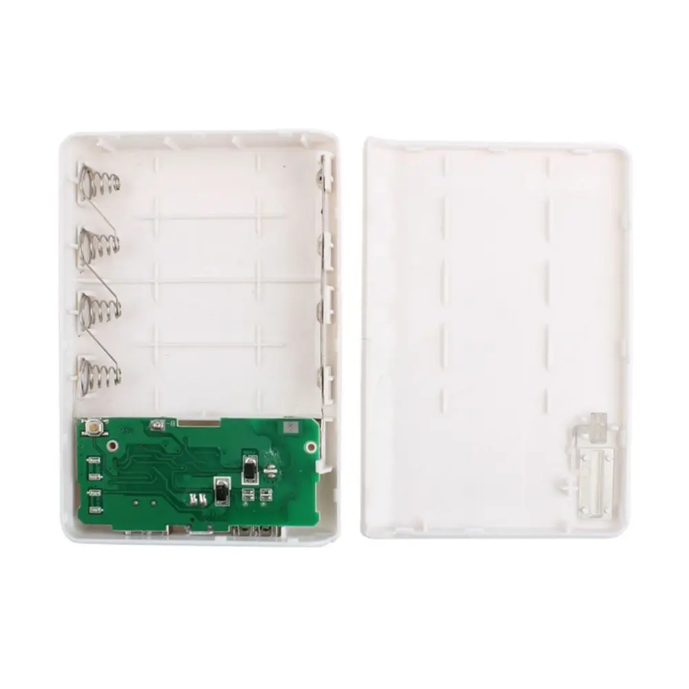 Модный высококачественный двойной USB 5V 2A чехол для внешнего аккумулятора 4X 18650