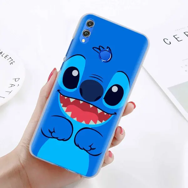 03 Милый чехол для телефона Lilo Stitch для huawei Honor 8X 8A Pro 8C 8S 9 10 Lite 20i Honor Play Y7 Y9 чехол - Цвет: 03