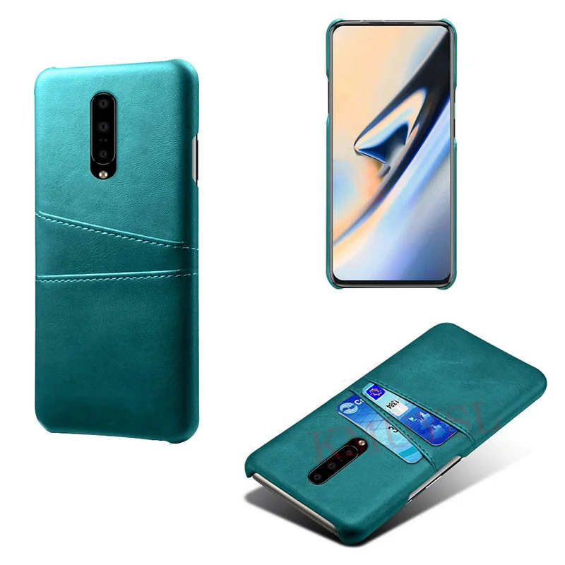 Green Чехол с держателем для карт для Oneplus 6T 7 Pro, кожаный чехол-кошелек с отделениями для Oneplus 1+ 7 Pro для One plus 6T 6 1+ 6T 5T 1+ 5 T, чехол - Цвет: Green