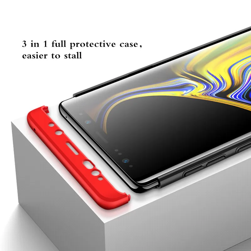 Чехол накладка 3 в 1 из твердого поликарбоната 50 шт./лот для Samsung A8 S8 S9 Plus 2018 S7 Edge Note 8
