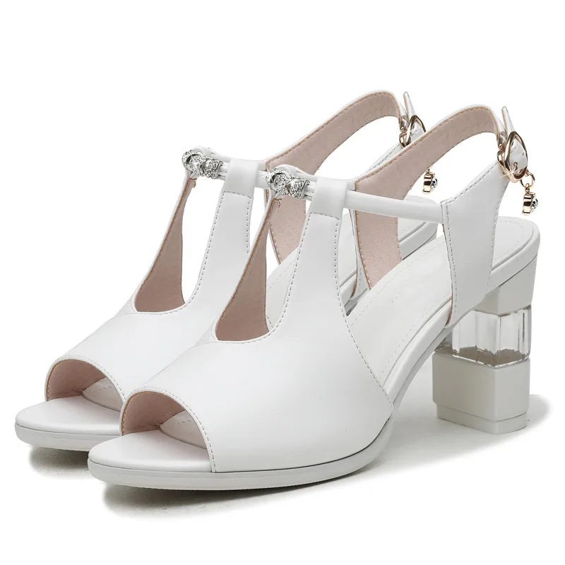 Летние элегантные мягкие ботильоны из натуральной коровьей кожи Женские