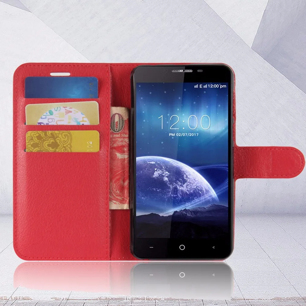 Кожаный чехол для телефона leagoo Kiicaa power заводской выход роскошный чехол-портмоне 5
