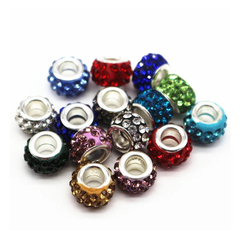 

NEW 100pcs colorful crystal ball Beads fit fashion Bracelets & Necklaces DIY charms Women jewerly beads D25