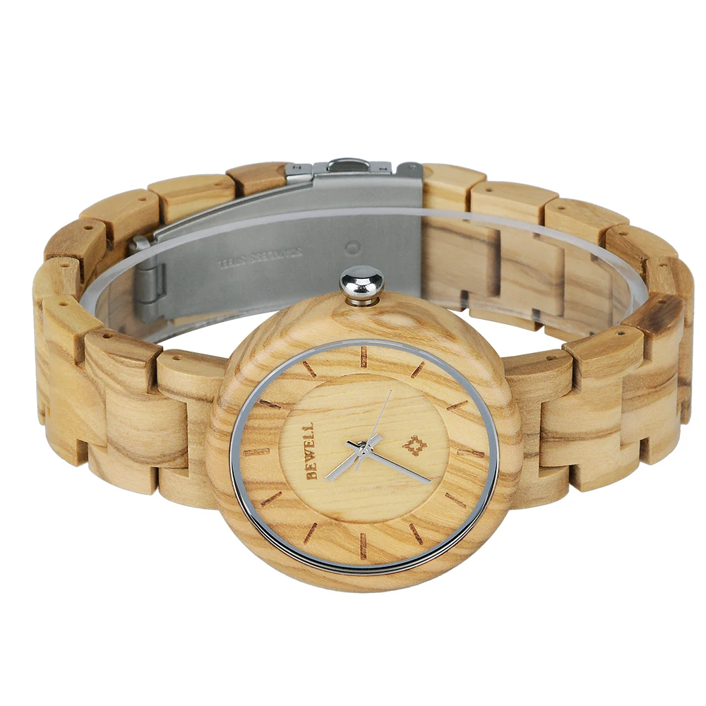 Деревянные наручные часы BEWELL для женщин в подарок мамы и дочки роскошные с