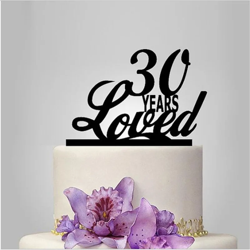 

30th день рождения торт Топпер, Happy 30th, акриловый торт Топпер, 30th День рождения украшения