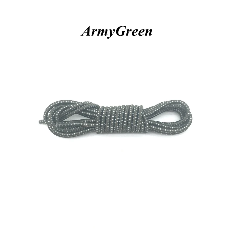 ArmyGreen 1 пара растягивающийся замок кружева 23 цвета без галстука фиксирующий башмак шнурки эластичные шнурки для кроссовок шнурки для бега/триатлона - Цвет: ArmyGreen