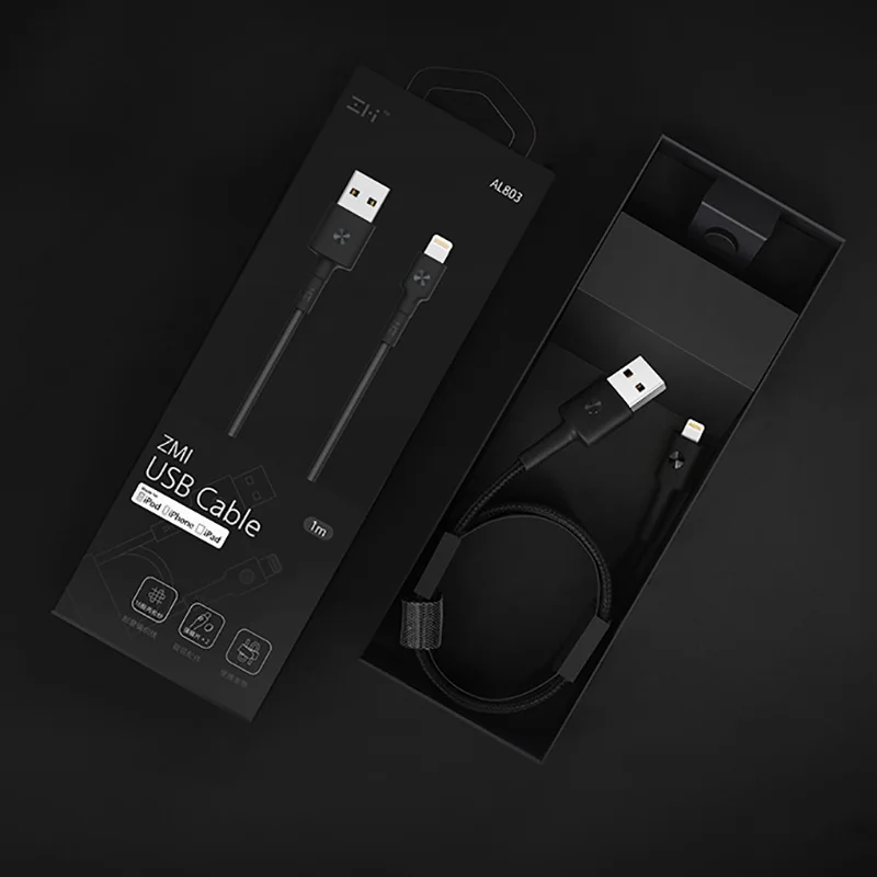 Оригинальный USB кабель Youpin ZMI MFI сертифицированный Lightning Type C зарядный для передачи