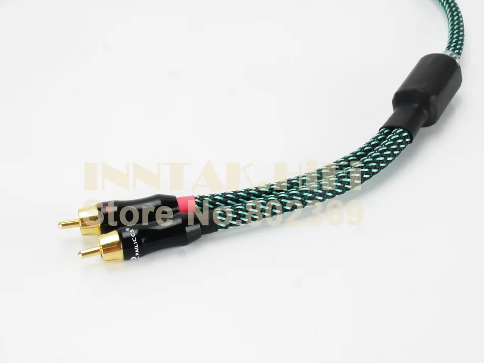1 шт. Высокое качество Hifi 3 5 мм до 2 RCA кабель 4N OFC аудио кабель|3.5mm to rca|rca cableaudio cable |
