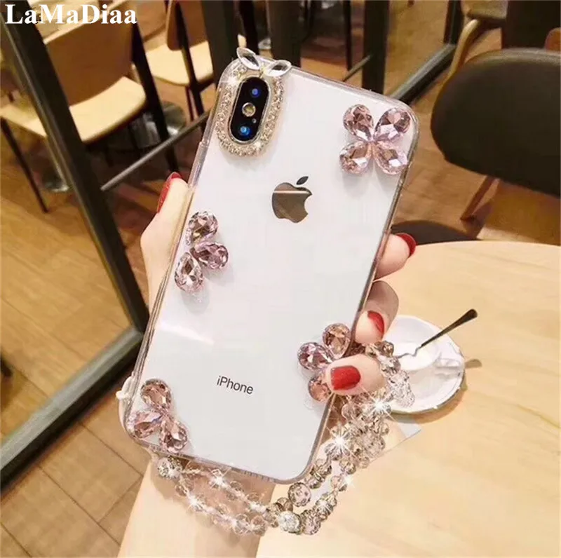 Для iPhone 5 SE 6 6S 7 8 7Plus 8Plus X XS MAX XR Роскошный Блестящий Мягкий чехол для телефона с