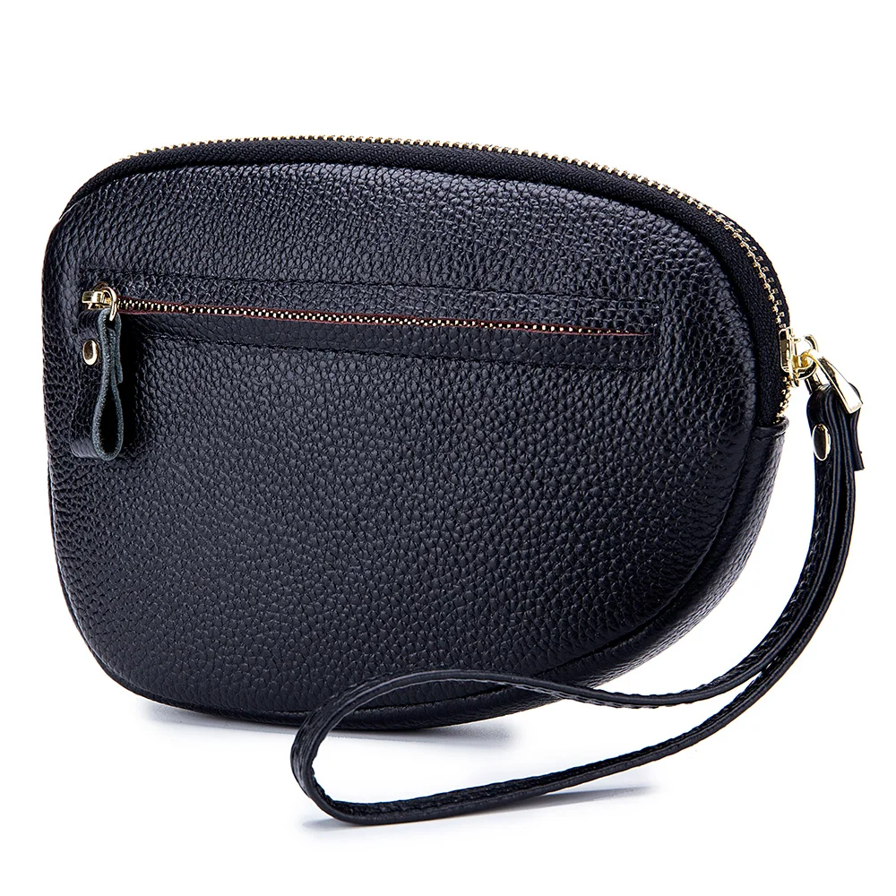 Новинка 2019 цветные Дамские Мягкие кожаные клатчи повседневные Клатчи из