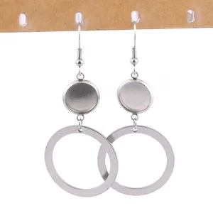 Onwear основа для кабошона для серег, 10 шт., 12 мм, фурнитура из нержавеющей стали для самостоятельного изготовления ювелирных украшений