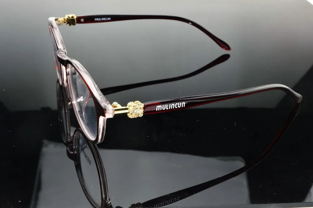 Высококачественные модные женские ацетатные очки ручной работы с красными