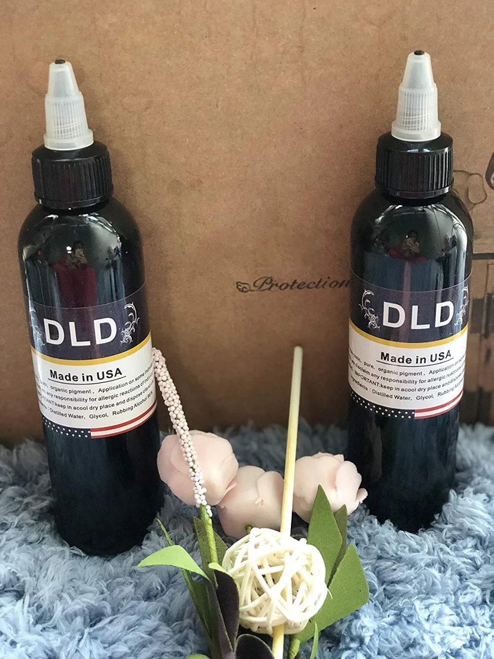 Черные тату-чернила DLD профессиональный набор перманентных фиксирующих