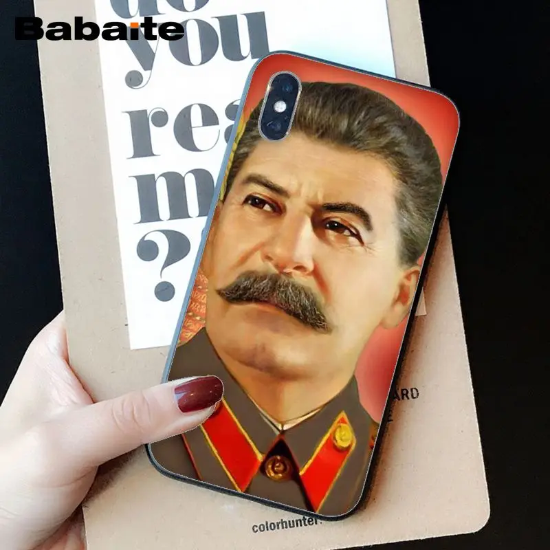 Babaite Сталиным Советском Союзе DIY чехол для телефона iPhone X XS MAX 6 6s 7 7plus 8 8Plus 5 5S SE