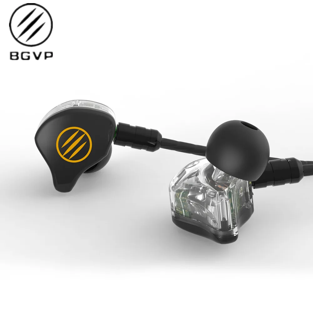 BGVP DS1 2BA + 1DD гибридные наушники вкладыши IEM HiFi кабель съемный MMCX DMG DM6 DM7 DMS|Наушники и