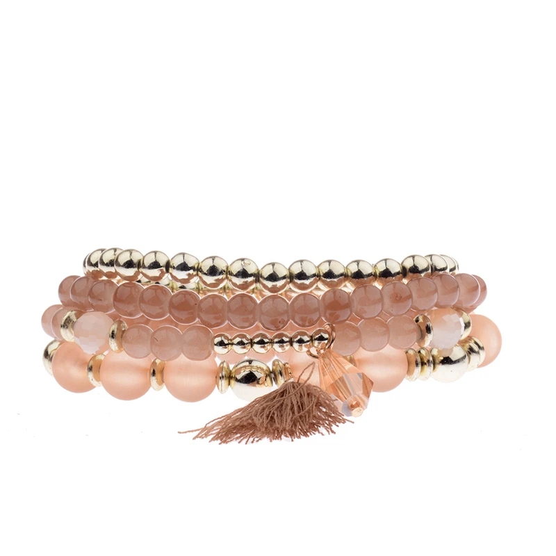 Женский браслет с подвеской Amader летний комплект из 4 предметов 5 цветов HXB005|bracelet
