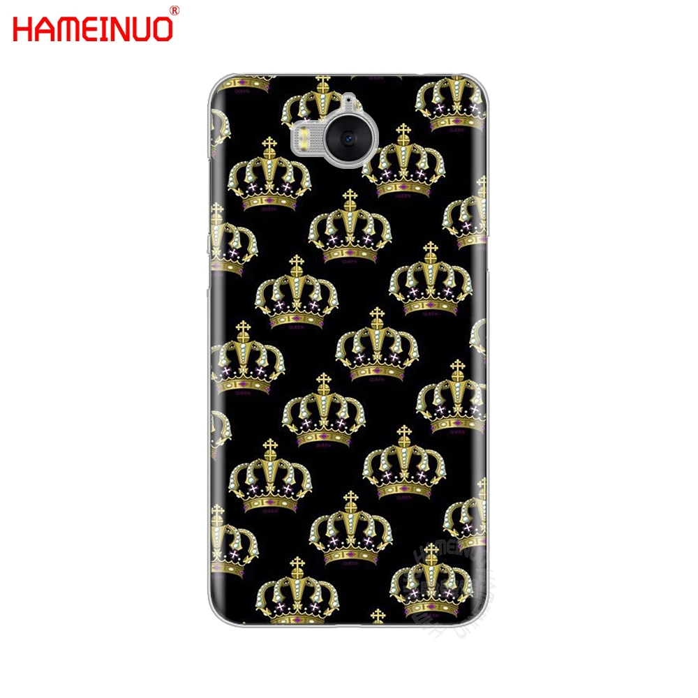 HAMEINUO Модный чехол для сотового телефона с коронами huawei honor 3C 4X 4C 5C 5X 6 7 Y3 Y6 Y5 2 II Y560 Y7