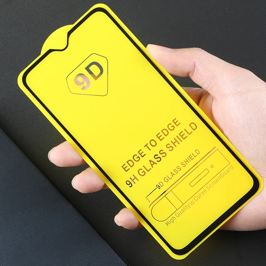 KLOVRRD 9D полное покрытие из закаленного стекла для OnePlus 6T клея Защитная клеящаяся