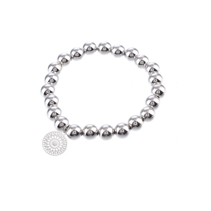 4 шт./компл. браслет в этническом стиле с бусинами виде листьев лотоса для женщин