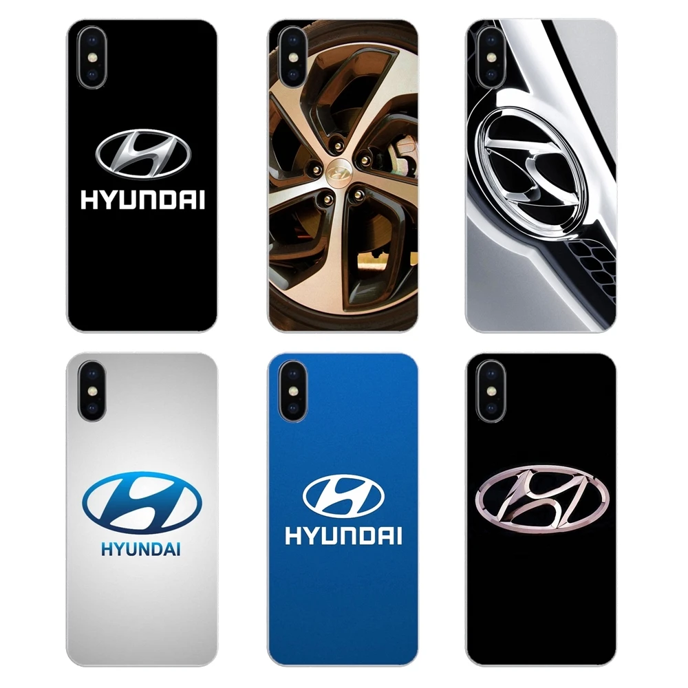 Силиконовый чехол для телефона Apple iPhone 4 4S 5 5S 5C SE 6 6S 7 8 X XR XS Plus MAX Hyundai с логотипом