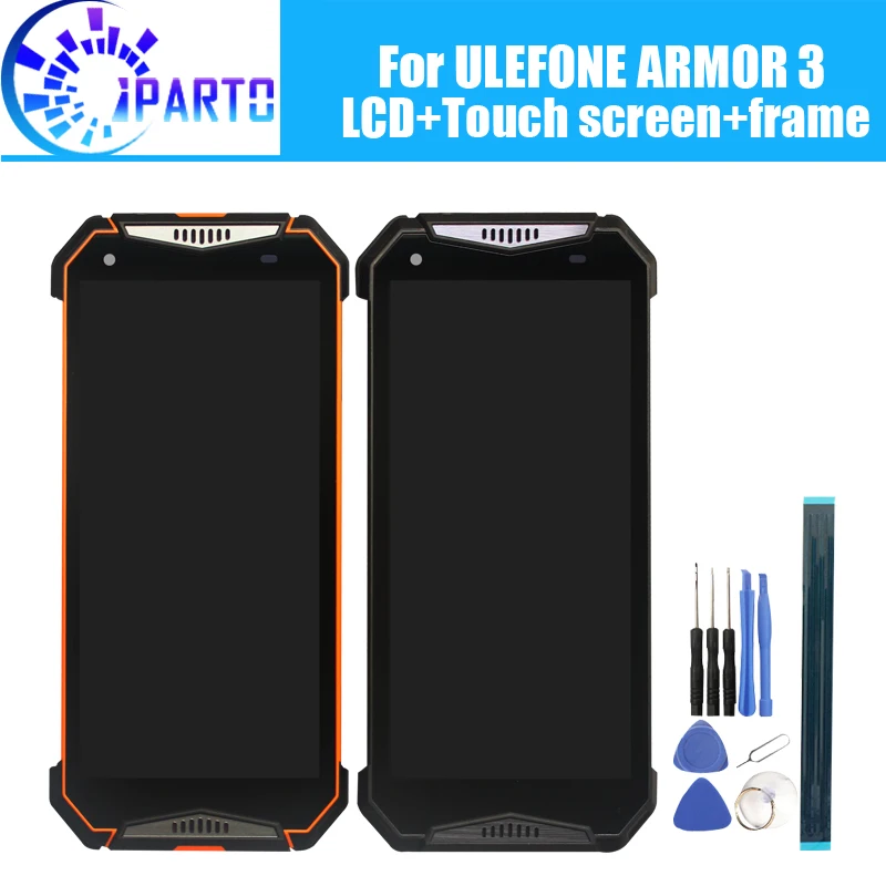 ULEFONE ARMOR 3 ЖК дисплей + дигитайзер сенсорного экрана рамка в сборе 100% Оригинальный