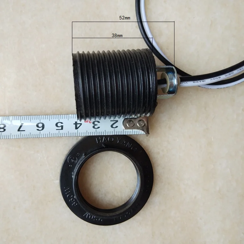 UL E27 бакелитовая муфта лампа держатель гнезда с 2x0. 5mm2(20AWG) провода и m10 кронштейн для столовой, Подвесная лампа