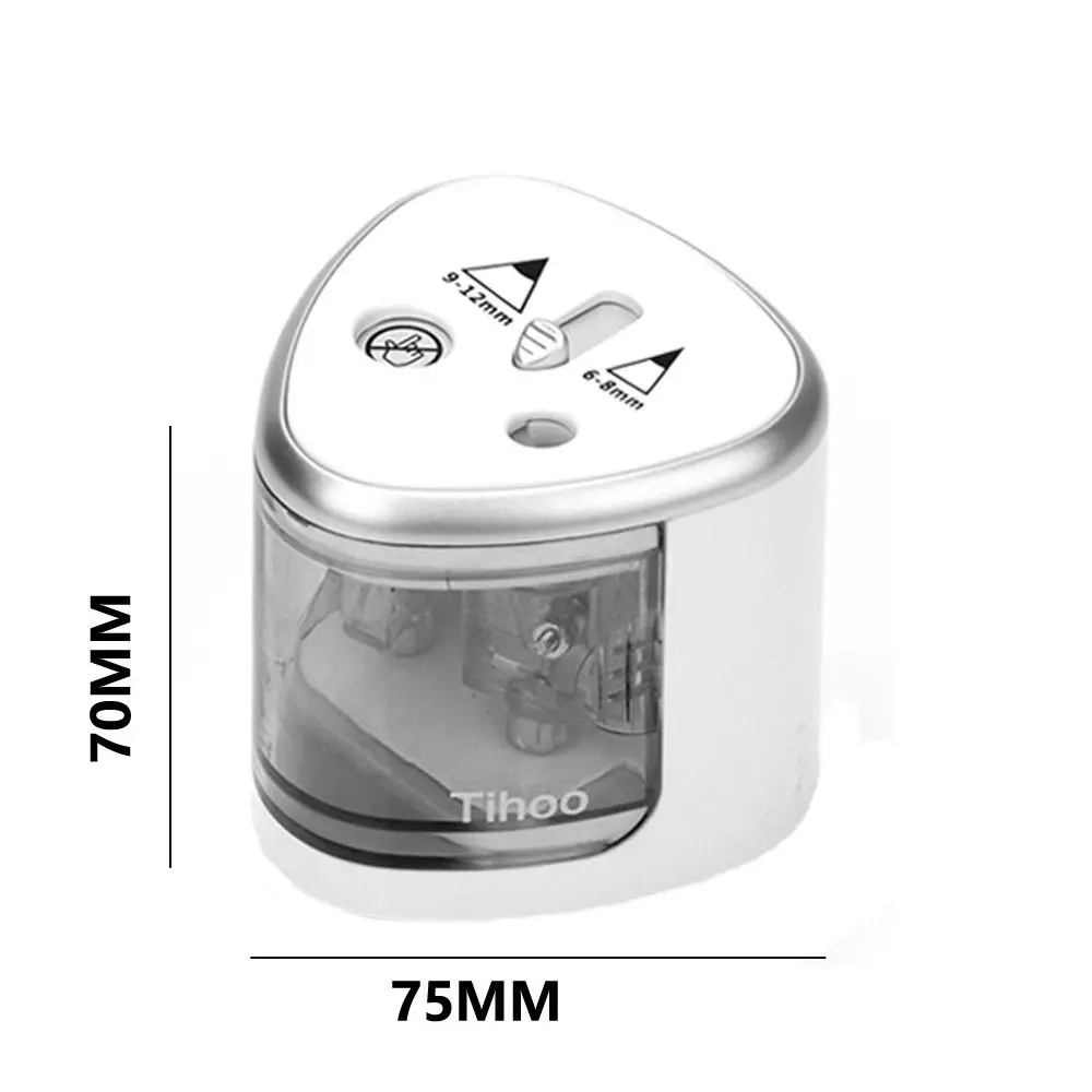

Automatic Pencil Sharpener Two-hole Electric Touch Switch Pencil Sharpeners Pen Knife Student School Supplies Office