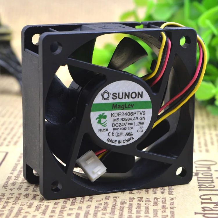 SUNON 6025 KDE2406PTV2 24 в 1 2 Вт 6 см 3-линейный преобразователь частоты охлаждающий